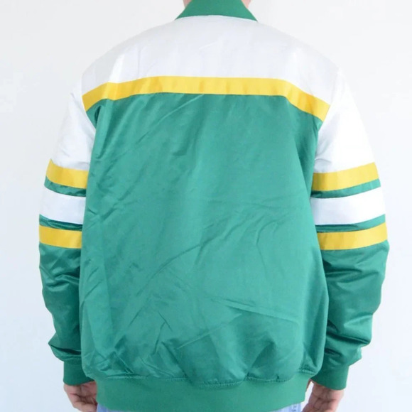 Mitchell  & Ness Cooperstown Collection Oakland Athletics MLB Green White & Gold - Picture 3 of 16